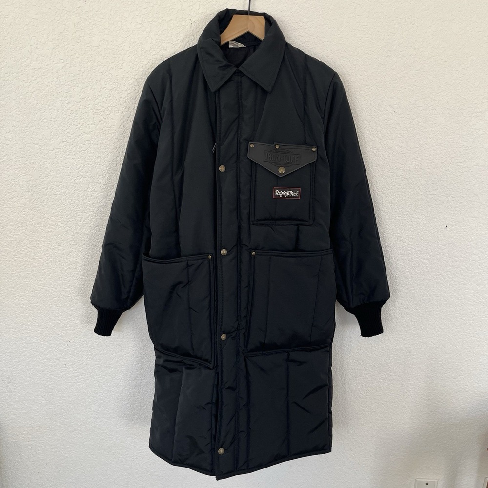 RefrigWear Iron Tuff  Artic Jacket Coat Black Style 341 Size Small 2007
